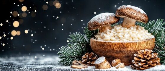 Delicious Creamy Mushroom Risotto Recipe A Festive Winter Dish