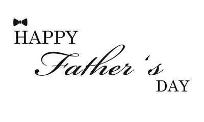 Happy Father's Day logo design, Handwritten text with Father's Day with love vector logo, love for fathers. Vector Illustration . EPS 10 .  
