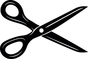 Scissor vector black silhouette print cricut design