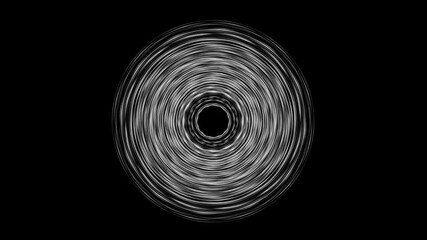 Glowing Circular Mandala Animation with Metallic Rings and Hypnotic Swirling, Abstract Geometry on Dark Background - Powered by Adobe