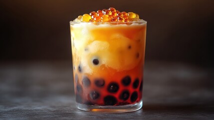 dessert in the glass