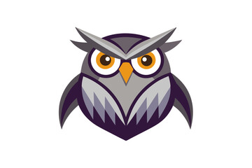 owl on white background