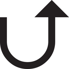 U-turn arrow icon pointing right