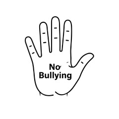 Obraz premium Hand symbol with text 