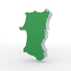 秋田県（緑：右25度：影あり）