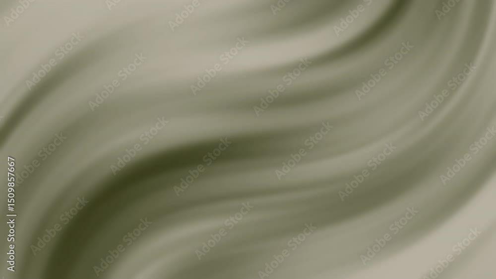 Poster soft flowing abstract waves in muted beige and green tones create a gentle, soothing background text