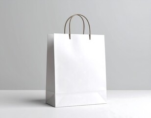 Blank white paper shopping bag (3)