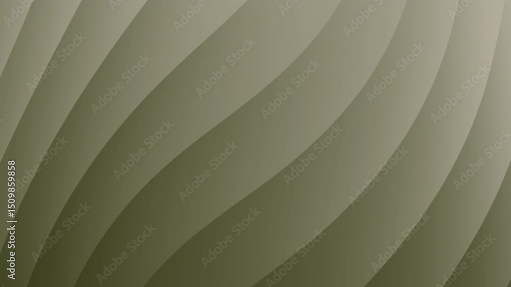 Aufkleber curved, wavy lines in soft shades of green create a modern, abstract background, abstract texture gr