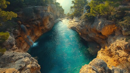 waterfall on the river