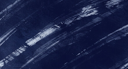 Abstract Dark Blue Textured Background with Brush Strokes. dark blue and white style brush stroke background.