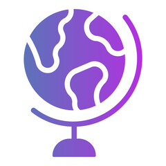 Obraz premium map Gradient icon