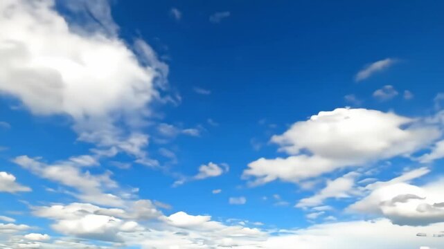 Blue sky white cloud fluffy peaceful natural outdoor tranquil scenic sky view with soft cloud and cumulus fluffy peaceful nature