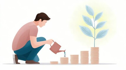 The psychology of successful investing. The mental discipline and emotional control of investors or traders. Growth mindset and focus.