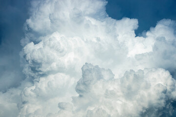 colorful dramatic sky with cloud at sunset