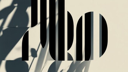 Abstract graphic design with shadow overlay