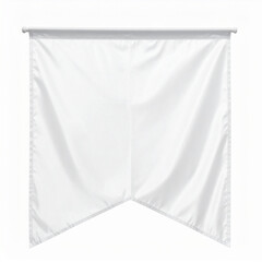 Clean white flag, ready for your design. Elegant, simple and modern. Perfect for branding or creative projects, it features a unique, triangular bottom edge.