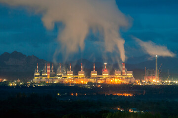 Mine Mae Moh coal-fired power plant in Thailand.