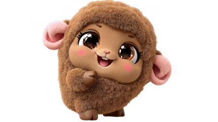 Cute plush monkey toy design