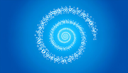 abstract blue spiral background