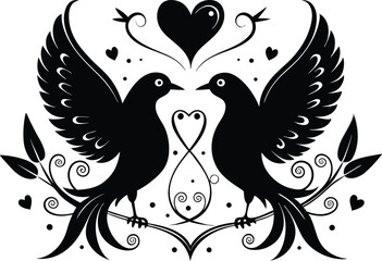 Minimalist Line Art of a Single Leaf on a Black Background