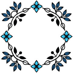 Floral Frame Vector Elegant Designs for Invitations and Decor. Vintage floral frame set. decorative elegant floral ornaments. Design element for brochure. Vector illustration.