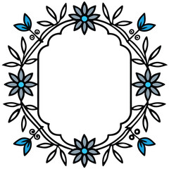 Floral Frame Vector Elegant Designs for Invitations and Decor. Vintage floral frame set. decorative elegant floral ornaments. Design element for brochure. Vector illustration.