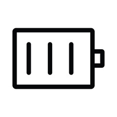Battery charge indicator icon vector illustration PNG