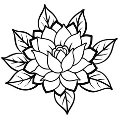 Hand-Drawn Black and Colored Floral Bouquet Illustrations &ndash; Botanical Clip art Set for Coloring Pages, Invitations, and Craft Design. Wildflower line art bouquets set, botanical vector illustration.