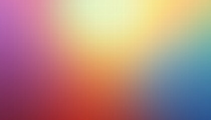 Vibrant gradient background featuring blend of colors including purple, pink, orange, yellow, green, and blue, creating smooth and visually appealing transition
