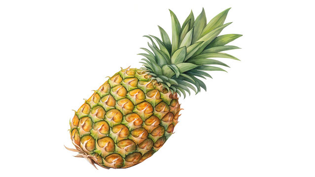 Annanas on white background.