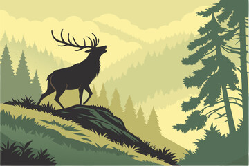 Nature’s Crown: The Deer’s Pride