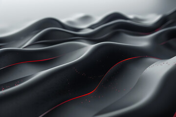 Fototapeta premium abstract black waves background