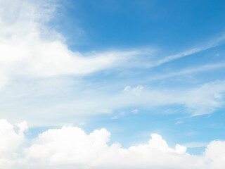 Sky cloud blue nature background paronama web cloudy summer winter season day, light beauty horizon spring brigth gradient calm abstract backdrop air nature view wallpaper landscape environment.