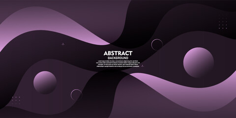 Realistic abstract dark purple wave background. Simple wave shadow pattern. Vector eps10