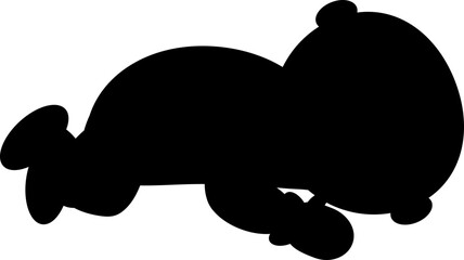 baby sleeping element silhouette illustration.svg