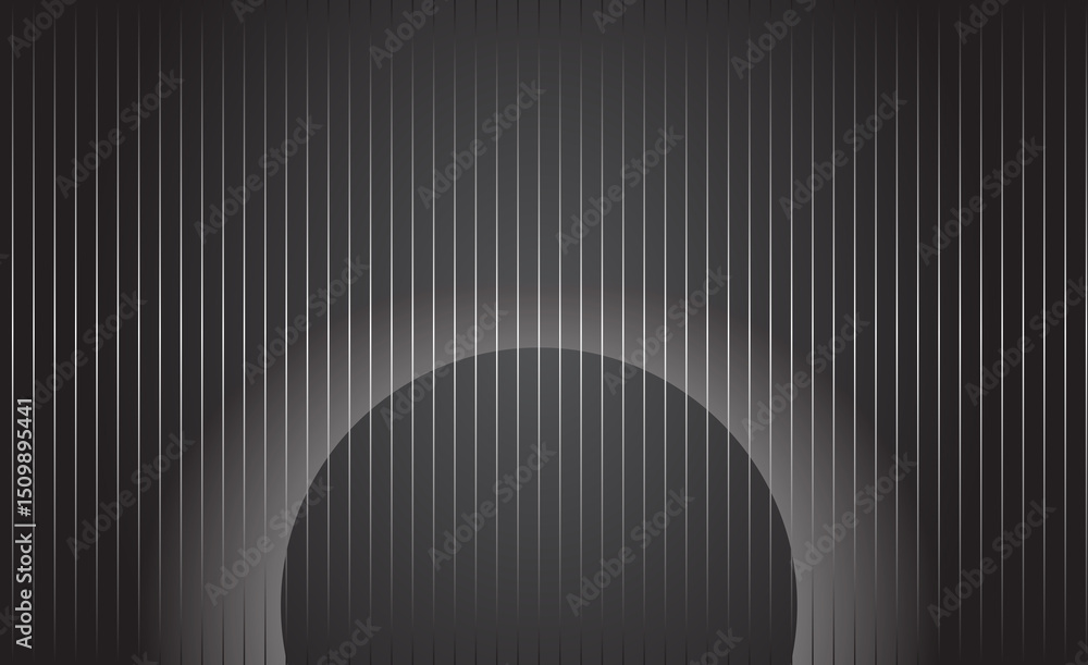 Poster abstract geometric lines pattern on black background. elegant dark gray color with textured modern d