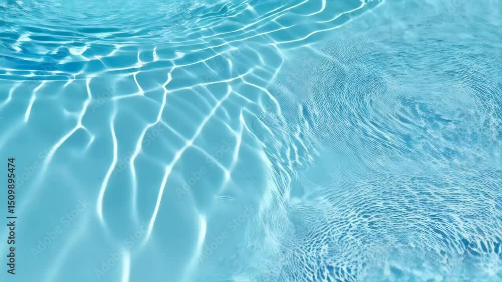 Poster gentle water surface with light reflections creating a mesmerizing pattern effect, perfect for a ser