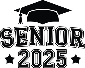Class of 2025 Graduation Artwork, Congrats Senior Illustration, Graduation Illustration Art