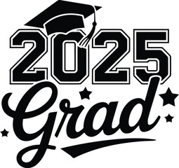 Class of 2025 Graduation Artwork, Congrats Senior Illustration, Graduation Illustration Art