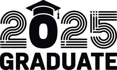 Class of 2025 Graduation Artwork, Congrats Senior Illustration, Graduation Illustration Art