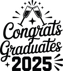 Class of 2025 Graduation Artwork, Congrats Senior Illustration, Graduation Illustration Art