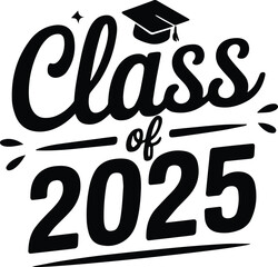 Class of 2025 Graduation Artwork, Congrats Senior Illustration, Graduation Illustration Art