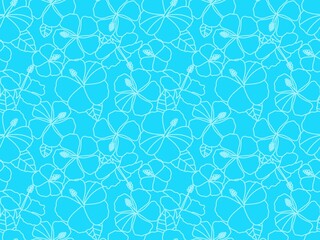 ハイビスカスの背景　D-1'