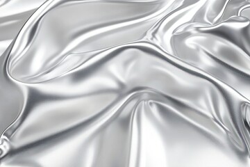 Fototapeta premium Silver fabric drapes