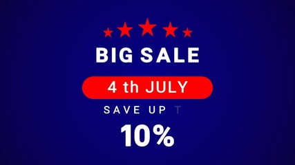 4 th July big sale up to  10%, 20%, 30%, 40%, 50% discount offer.