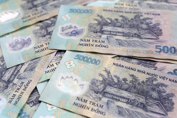 Five hundred thousand dong banknotes