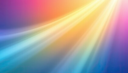 Soft Abstract Light Rays in Vibrant Colorful Gradient Background