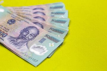 Five hundred thousand dong banknotes