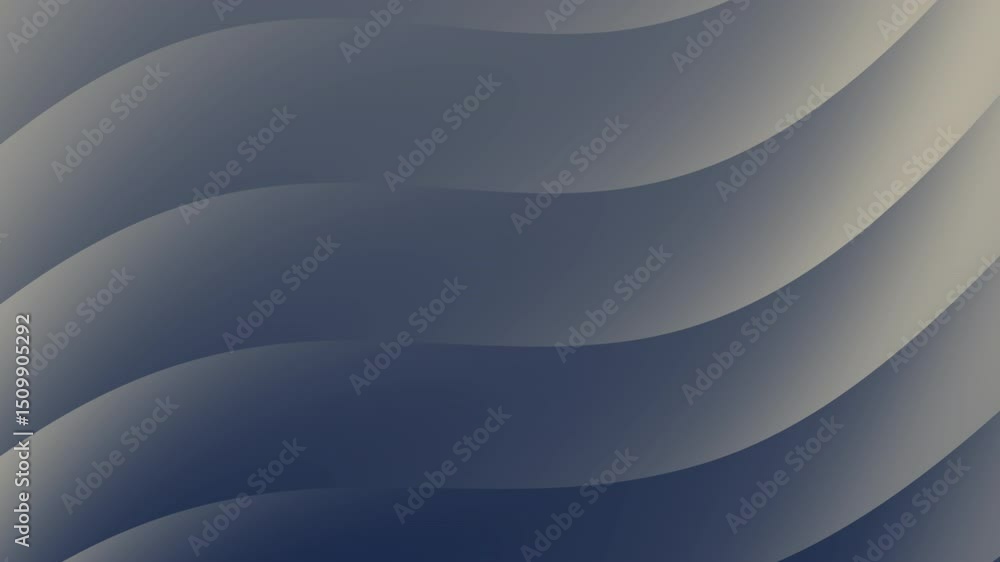 Poster soft, wavy gradient bands create an abstract, flowing background in shades of blue and grey, abstrac