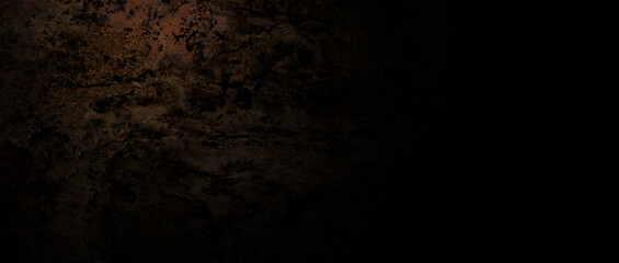 Rough stone wall and luxury black backdrop and less neon light.